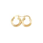 Candongas Tubular Cuadrada Líneas Laterales 13mm-2,55mm