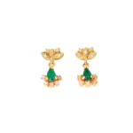 Topos Esmeralda Peafowl Con Diamantes 1,40cts 0,25cts