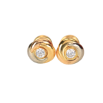 Topos Rosa Petalos Tres Oros Con Circon de 8mm