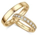 Argollas De Matrimonio Circones E585 Oro 18K