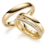 Argollas De Matrimonio Con Circones AG Oro 18K