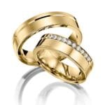 Argollas de Matrimonio Destellos Del Alma Oro 18K