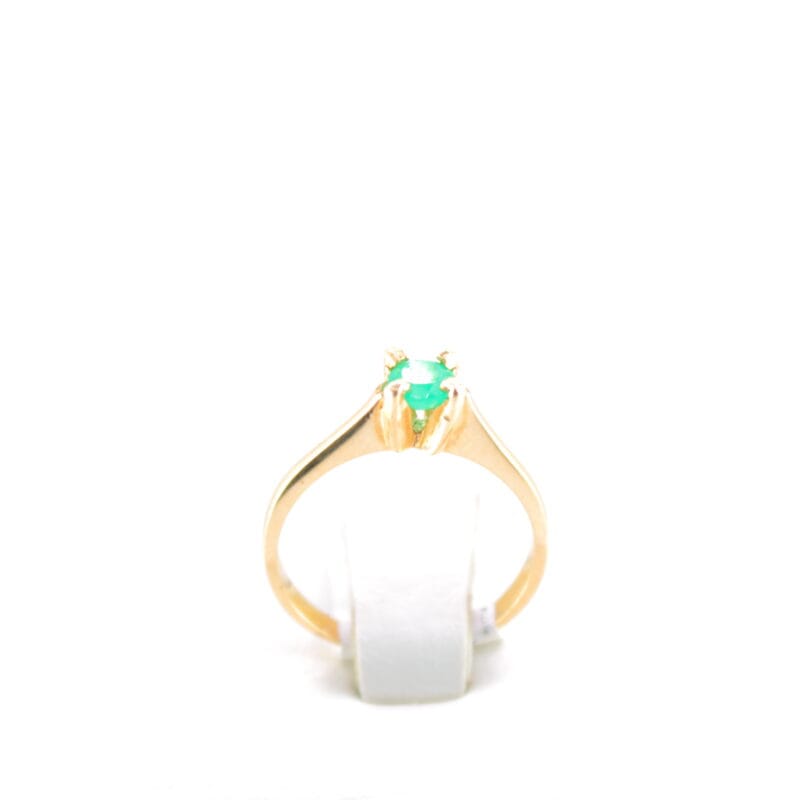 Anillo Esmeralda 0,18 Qts Talla 6,5