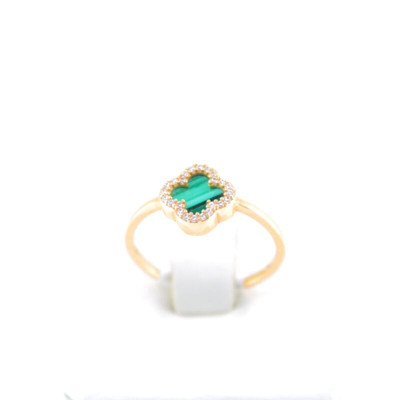 Anillo VC&A Malaquita talla 7