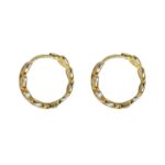 Candongas Tres Líneas Plata 27mm-1,0mm