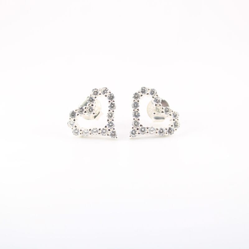Topos corazon circones plata 925 13mm-13,77mmm