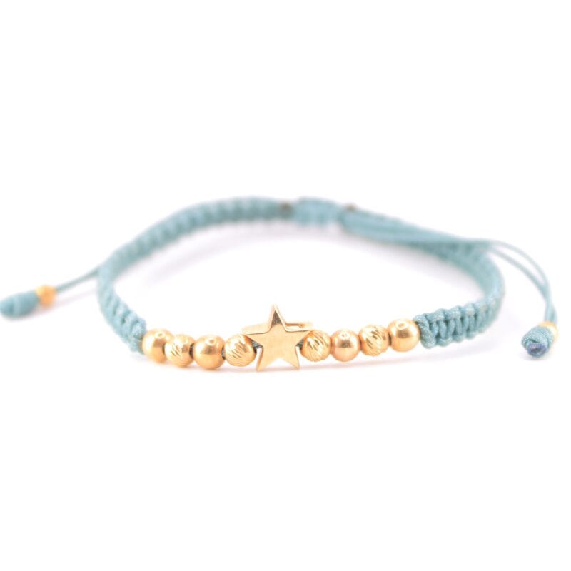 Brazalete Tejido Azul estrella