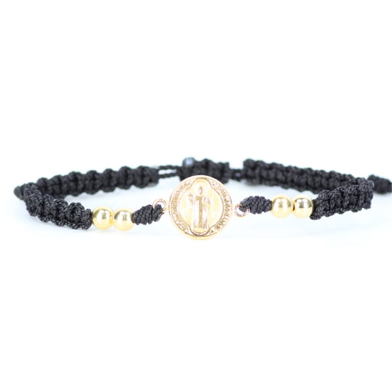 Brazalete Tejido Negro San Benito 15mm x 2.2mm