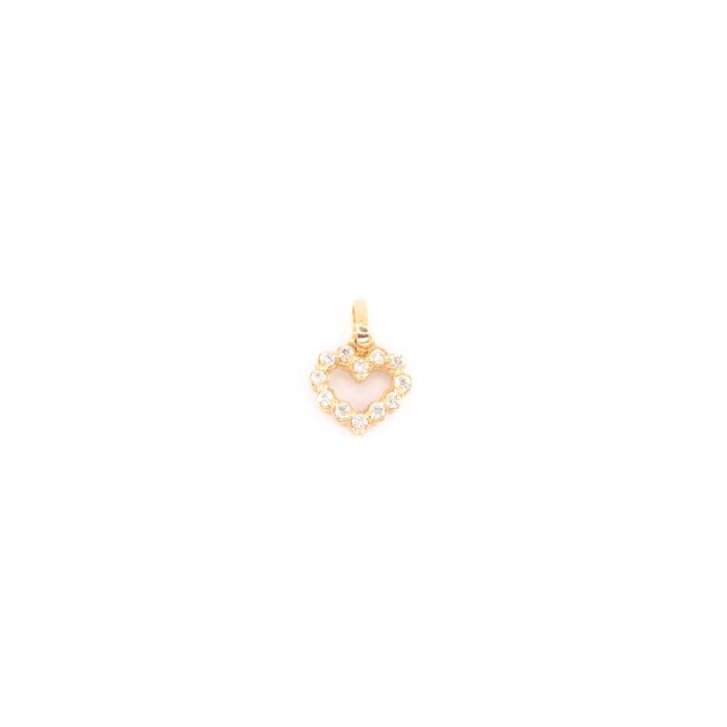 Dije Diamante Corazón 0,17ct 12mm