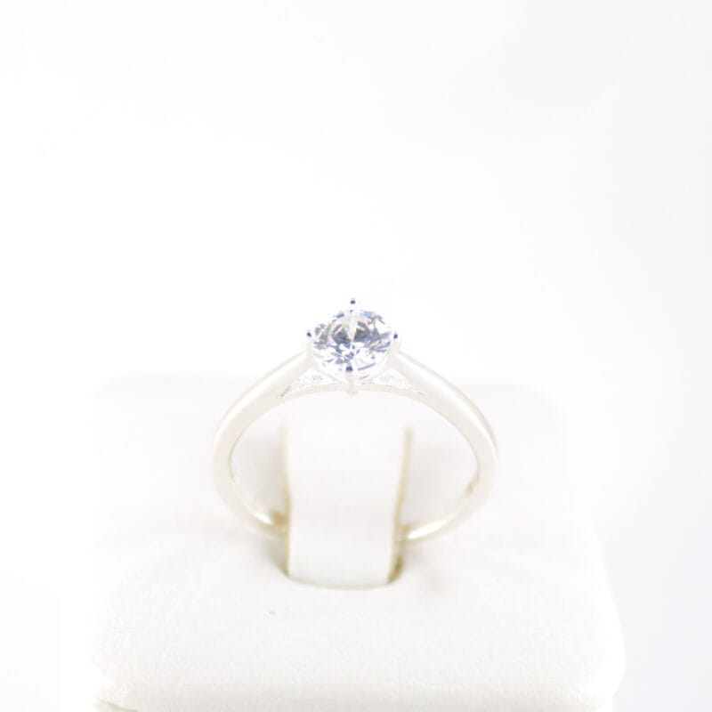 Anillo promesa solitario circon