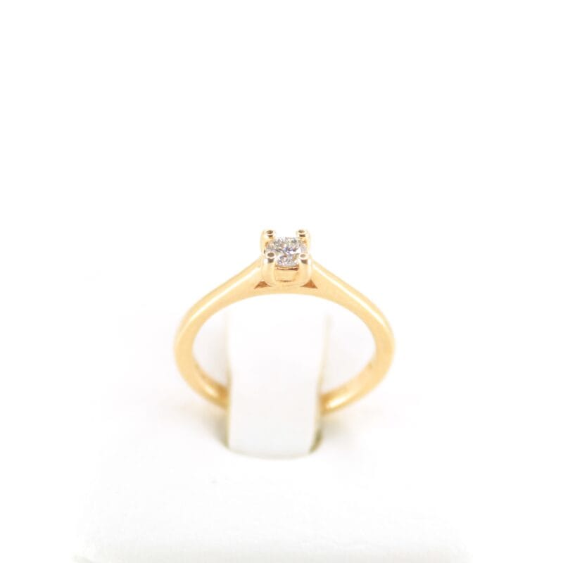 Anillo Promesa Solitario Diamante 3,5mm Talla 6