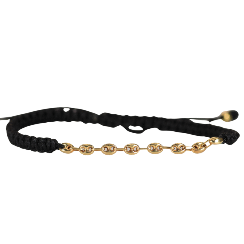 Brazalete tejido Negro Gucci