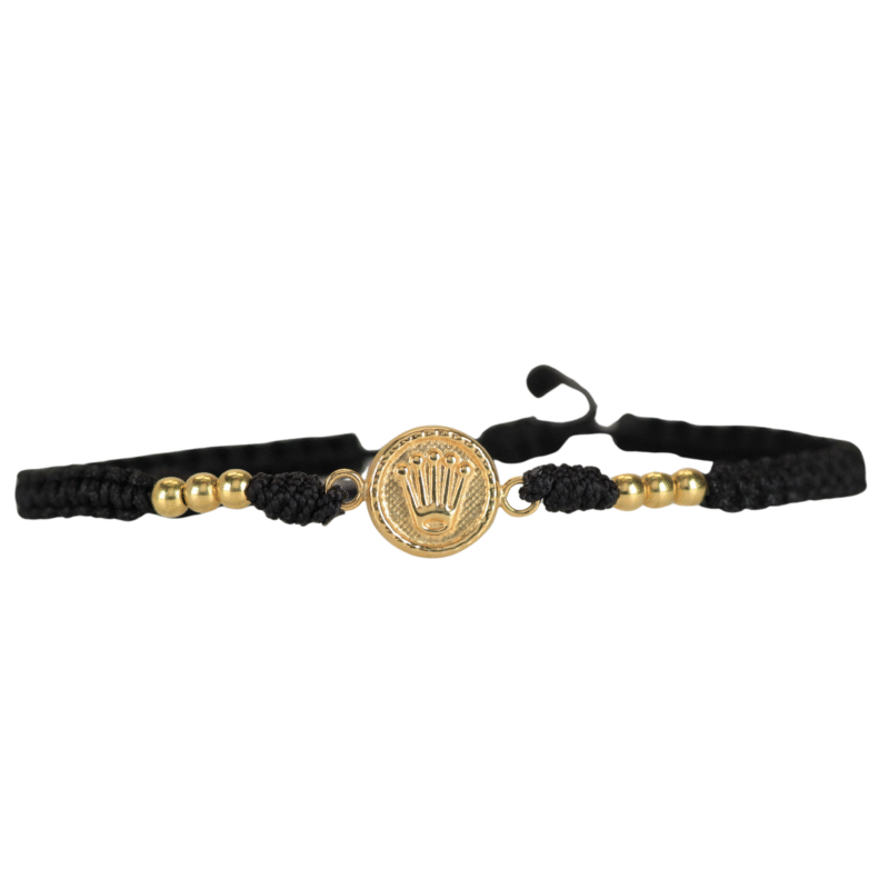 Brazalete tejido negro rolex