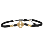 Brazalete Tejido Negro VC&A Diamantado 12,18mm