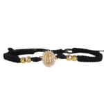 Brazalete tejido negro virgen ice