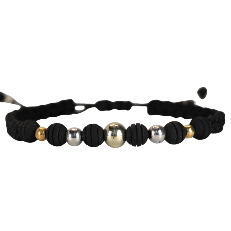 Brazalete tejido Negro West