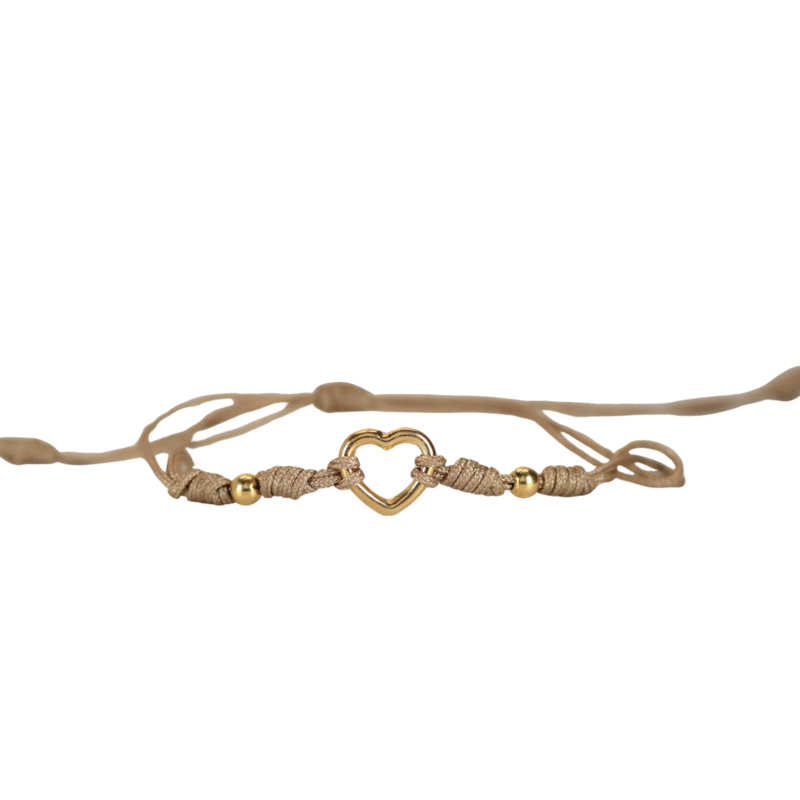 Brazalete tejido Nude corazon