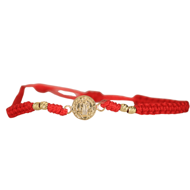 Brazalete Tejido Rojo San Benito 8.2mm x 1.6mm