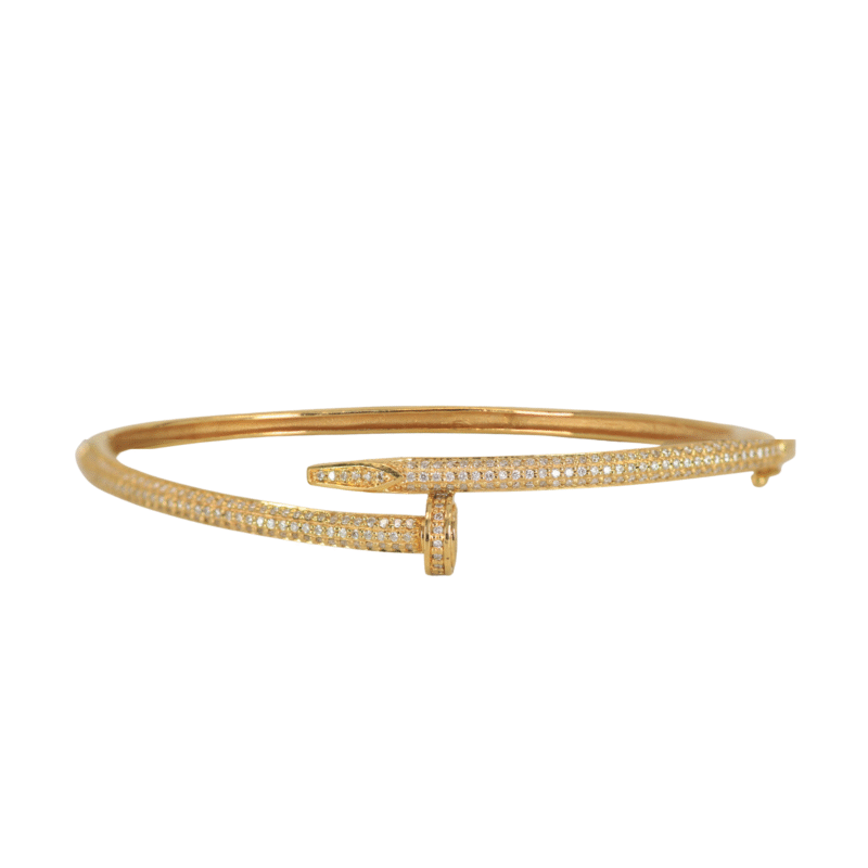 Aro Cartier Clavo Diamantes 60mm-0,4mm