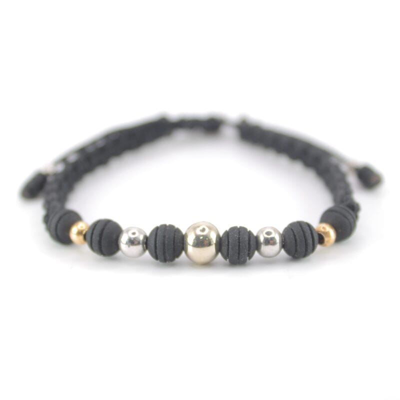Brazalete tejido Negro West