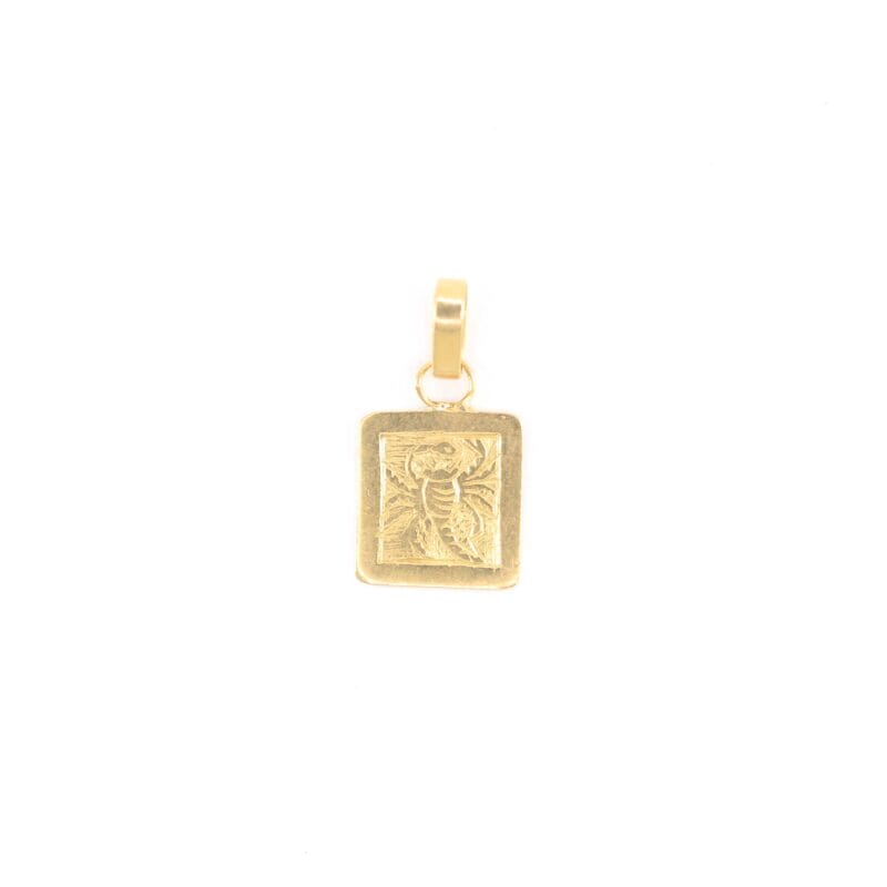 Dije Placa escorpion 16,27mm-11,56mm