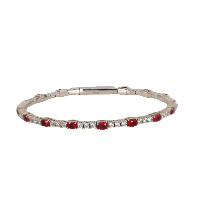 Aro Tennis Amador Circones Oro Blanco 64,6mm-3mm 3mm