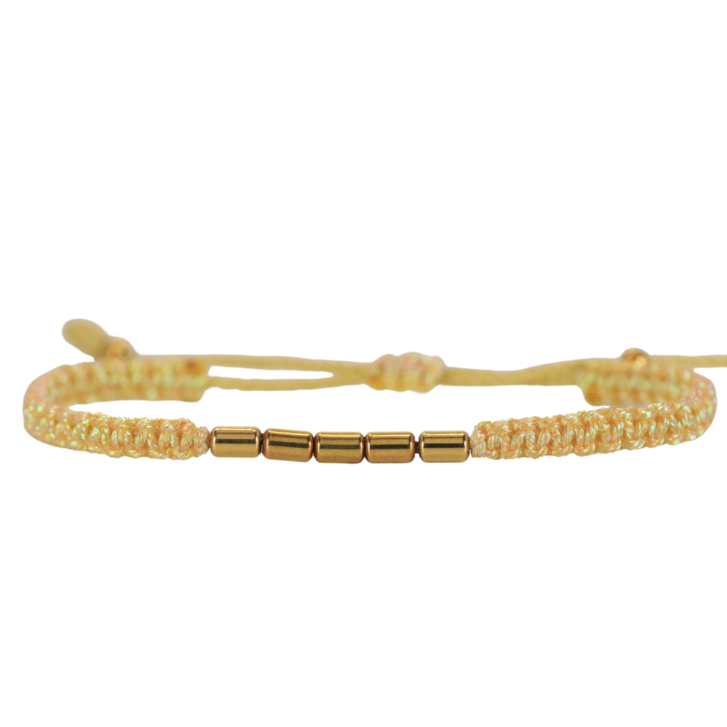 Brazalete Tejido Amarillo sun