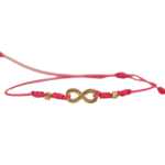 Brazalete Tejido Fucsia infinito