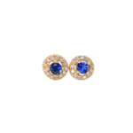 Topos Zafiro Y Diamantes Lady Di (0,38cts - 0,26cts) 7,3mm-3,8mm