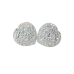 Topos Diamantes Corazón (1,40Cts) 12,5mm 4,8mm