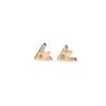 Topos Diamante LV Volt Oro Rosado 0,037cts 10mm-10mm