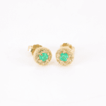 Topos Esmeralda y Diamante Lady Di 3,73mm - 0,26cts