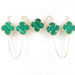 Cadena VC&A malaquita 45cm-11,65mm