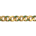 Pulso Cubano Esmeraldas 1,09cts 19cm-8mm