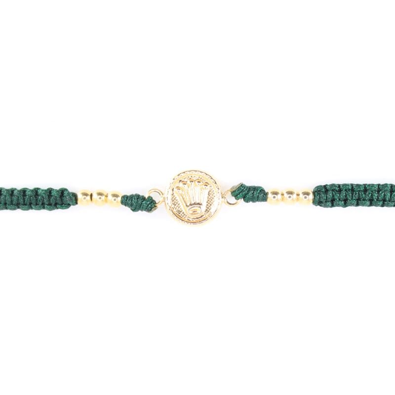 Brazalete tejido verde rolex