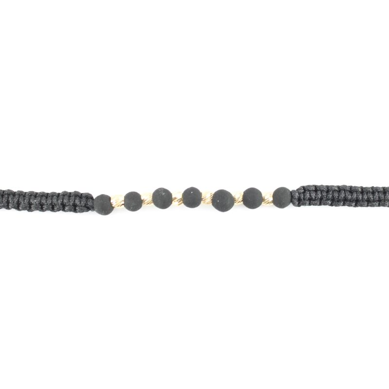 Brazalete tejido negro Onyx diamantado