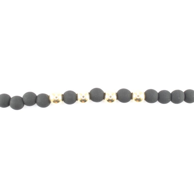 Brazalete tejido negro deluxe
