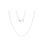 Cadena Eslabones Oro Blanco 18K 50cm-1,3mm