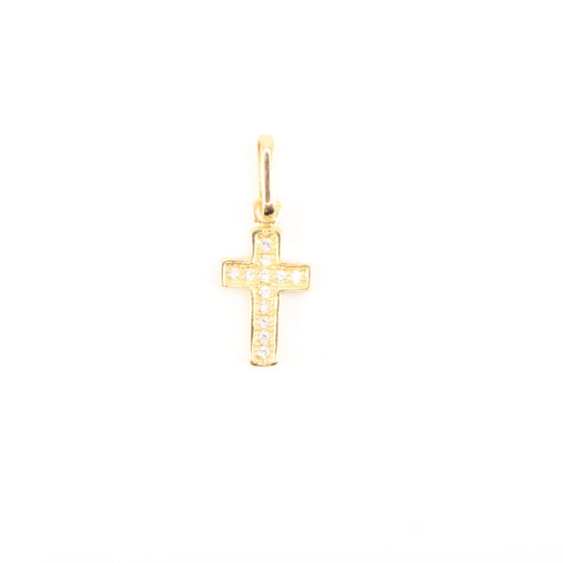 Dije Cruz circones 13,3mm 7,3mm 1,1mm
