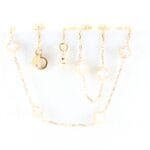 Cadena VC&A Nacar 18 Treboles 45cm-50cm,4,6mm-2,7mm