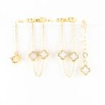 Cadena VC&A Nacar 14 Treboles 45cm-50cm,6,5mm-2,8mm