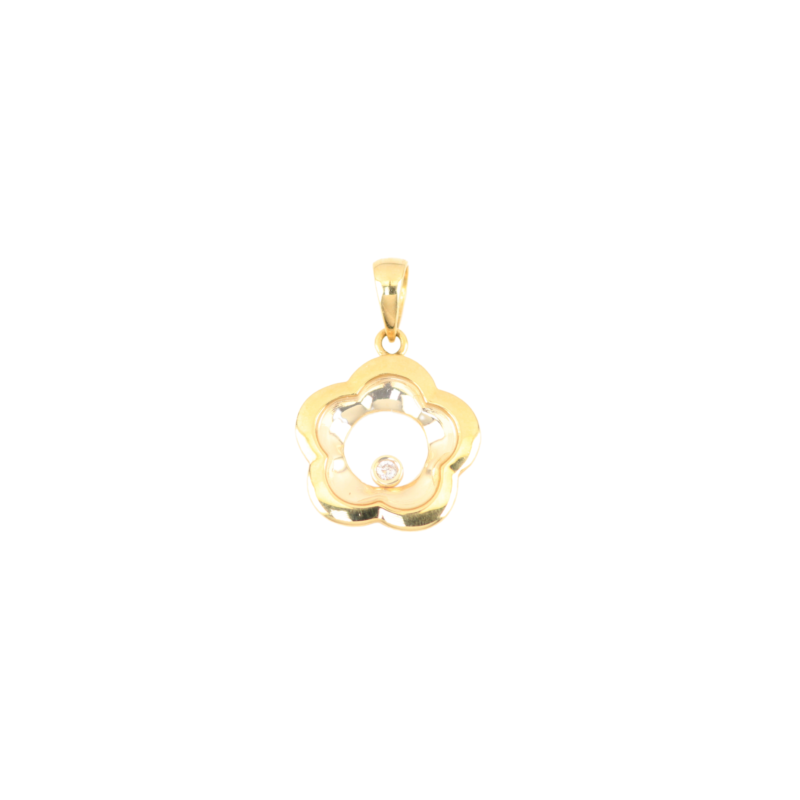 Dije Flor Happy Diamonds (0,01cts) 14,2mm-2,8mm