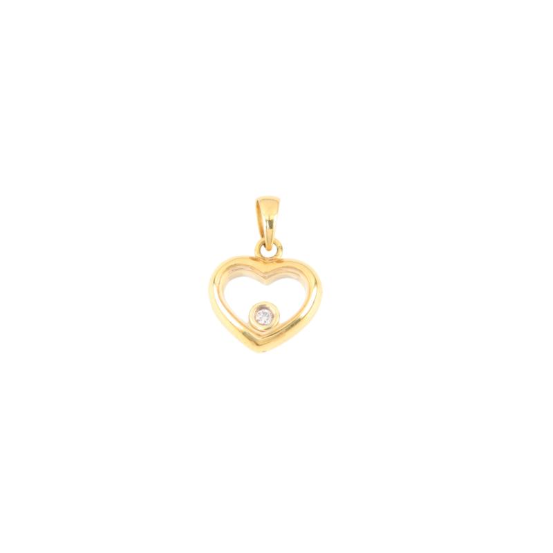 Dije Corazon Happy Diamonds (0,02cts) 11,6mm-10,8mm 3,6mm