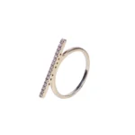 Anillo Línea Circones Plata - Talla 7