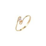 Anillo promesa S circon solitario Talla 6 7,2mm 1,4mm