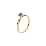 Anillo promesa circon azul Talla 6