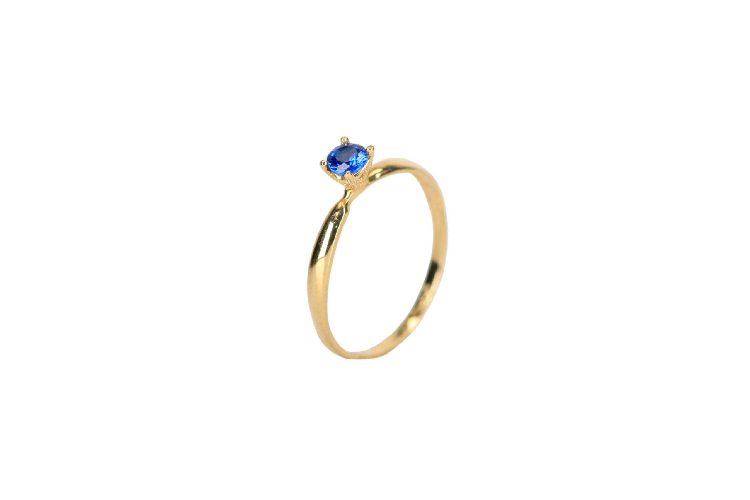 289 Anillo promesa circon azul Talla 6 - Imagen 1