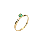 Anillo promesa circon verde Talla 7