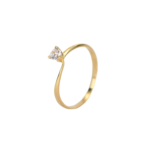 Anillo Promesa circon solitario Talla 6