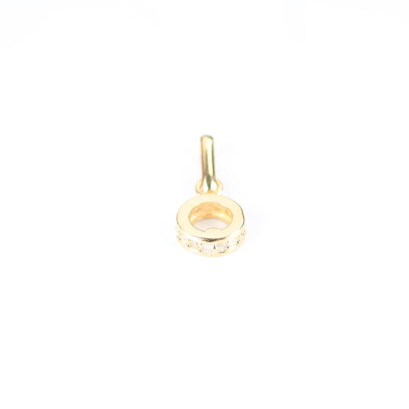 Dije Circular Circones 9.7mm 6.9mm 2.3mm